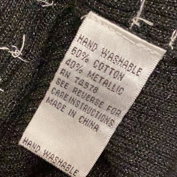 Cache Sequin Metallic Sleeveless Top open back size Medium - Picture 14 of 14